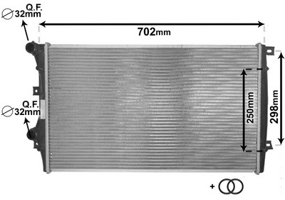 Radiateur, refroidissement du moteur | VAN WEZEL