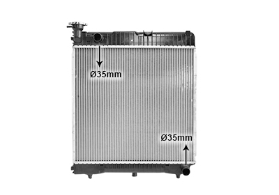 Radiateur, refroidissement du moteur | VAN WEZEL