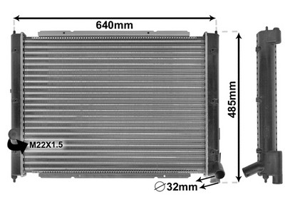 Radiateur, refroidissement du moteur | VAN WEZEL