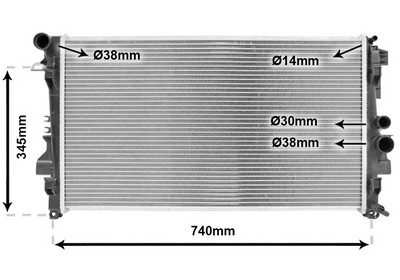 Radiateur, refroidissement du moteur | VAN WEZEL