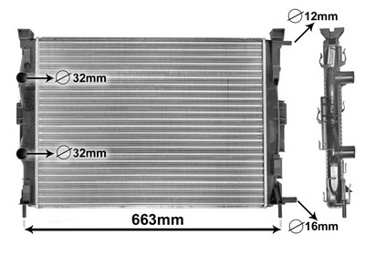 Radiateur, refroidissement du moteur | VAN WEZEL