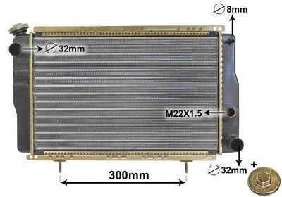 Radiateur, refroidissement du moteur | VAN WEZEL