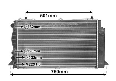 Radiateur, refroidissement du moteur | VAN WEZEL