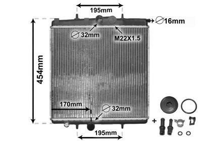 Radiateur, refroidissement du moteur | VAN WEZEL