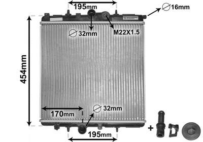 Radiateur, refroidissement du moteur | VAN WEZEL