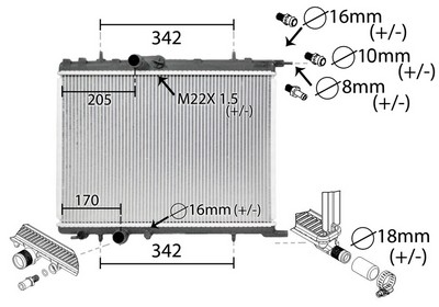 Radiateur, refroidissement du moteur | VAN WEZEL