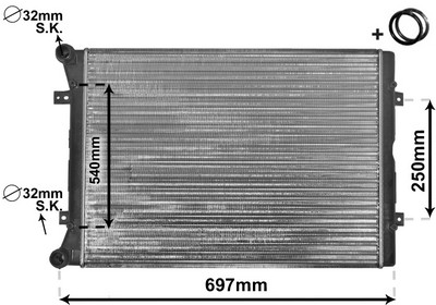 Radiateur, refroidissement du moteur | VAN WEZEL