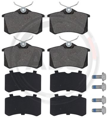 Jeu de 4 plaquettes de frein | A.B.S.