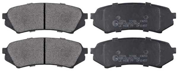 Jeu de 4 plaquettes de frein | A.B.S.