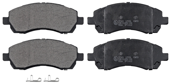 Jeu de 4 plaquettes de frein | A.B.S.