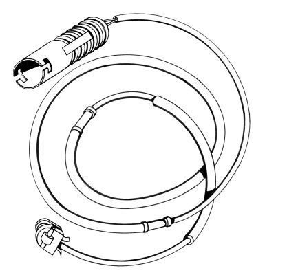Contact d'avertissement, usure des plaquettes de frein | A.B.S.