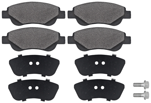 Jeu de 4 plaquettes de frein | A.B.S.