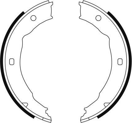 Jeu de mâchoires de frein, frein de stationnement | A.B.S.