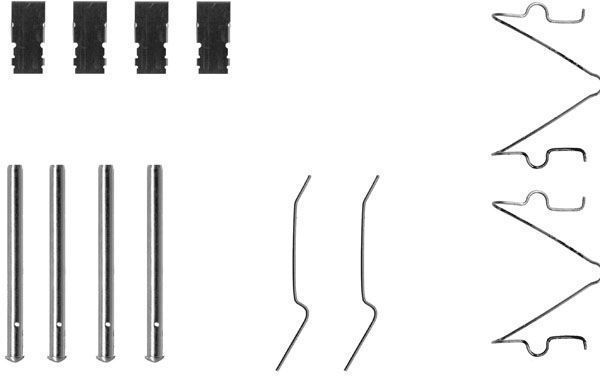 Kit d'accessoires, plaquette de frein à disque | A.B.S.
