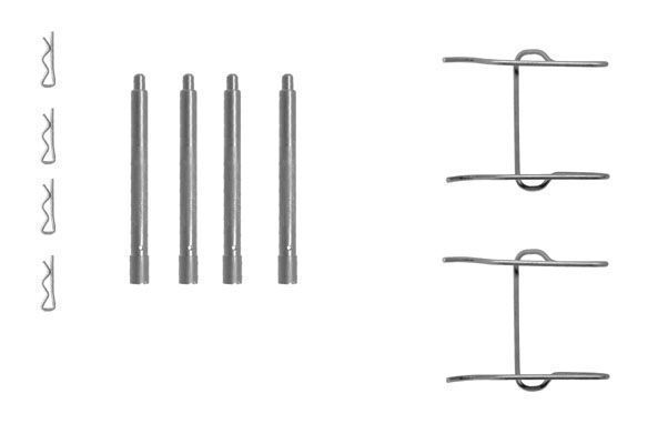 Kit d'accessoires, plaquette de frein à disque | A.B.S.