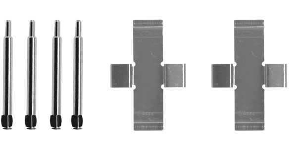 Kit d'accessoires, plaquette de frein à disque | A.B.S.