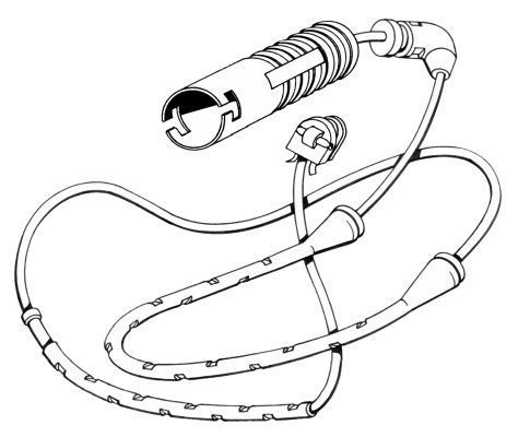 Contact d'avertissement, usure des plaquettes de frein | A.B.S.