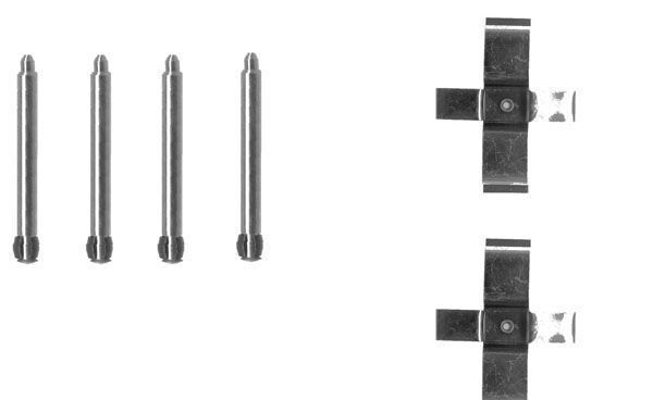 Kit d'accessoires, plaquette de frein à disque | A.B.S.