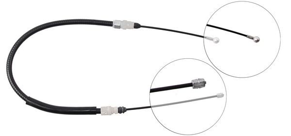 Tirette à câble, frein de stationnement | A.B.S.