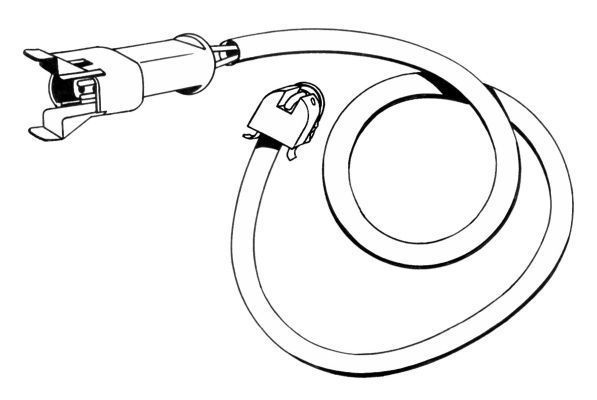 Contact d'avertissement, usure des plaquettes de frein | A.B.S.