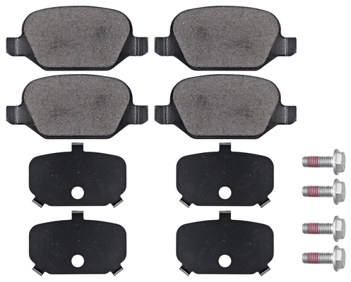 Jeu de 4 plaquettes de frein | A.B.S.