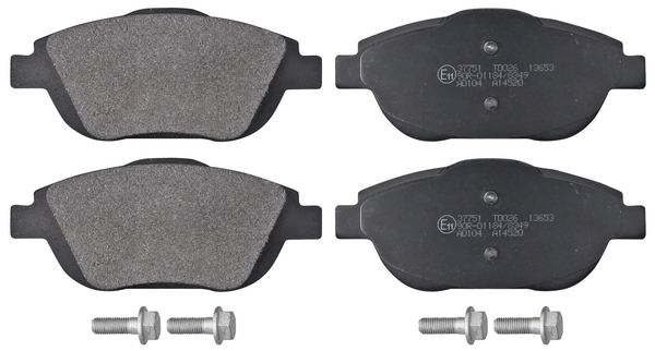 Jeu de 4 plaquettes de frein | A.B.S.