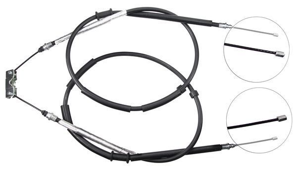 Tirette à câble, frein de stationnement | A.B.S.