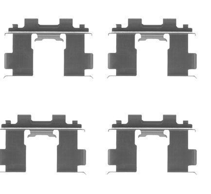 Kit d'accessoires, plaquette de frein à disque | A.B.S.
