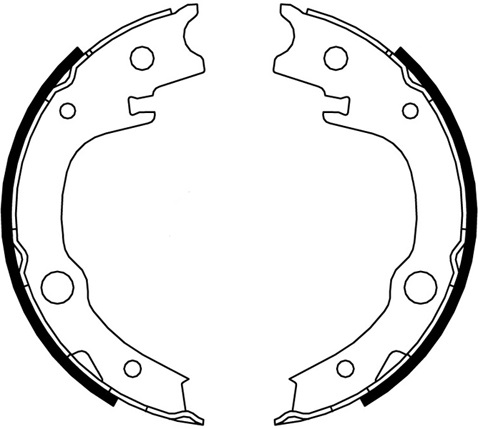 Jeu de mâchoires de frein, frein de stationnement | A.B.S.