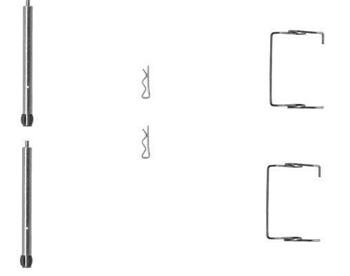Kit d'accessoires, plaquette de frein à disque | A.B.S.