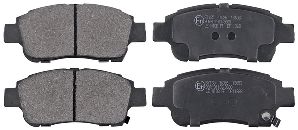 Jeu de 4 plaquettes de frein | A.B.S.