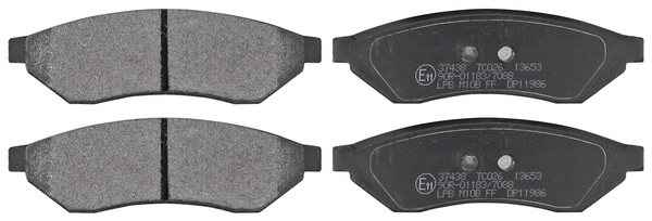 Jeu de 4 plaquettes de frein | A.B.S.