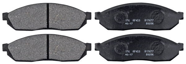 Jeu de 4 plaquettes de frein | A.B.S.