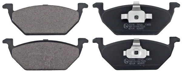 Jeu de 4 plaquettes de frein | A.B.S.