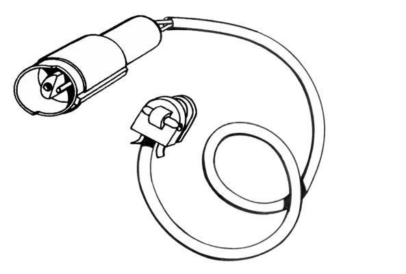 Contact d'avertissement, usure des plaquettes de frein | A.B.S.