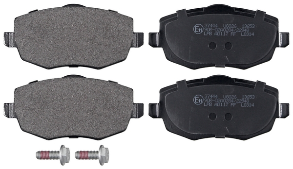 Jeu de 4 plaquettes de frein | A.B.S.