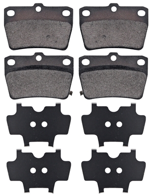 Jeu de 4 plaquettes de frein | A.B.S.