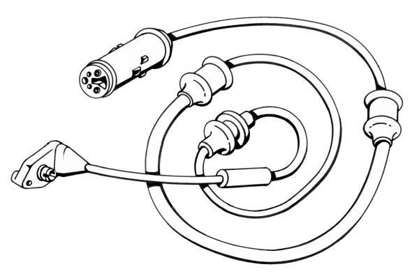 Contact d'avertissement, usure des plaquettes de frein | A.B.S.