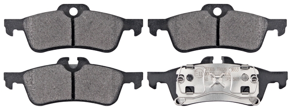 Jeu de 4 plaquettes de frein | A.B.S.