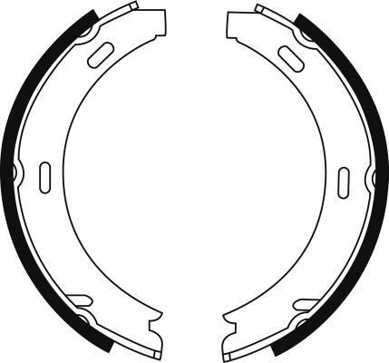 Jeu de mâchoires de frein, frein de stationnement | A.B.S.