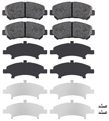 Jeu de 4 plaquettes de frein | A.B.S.