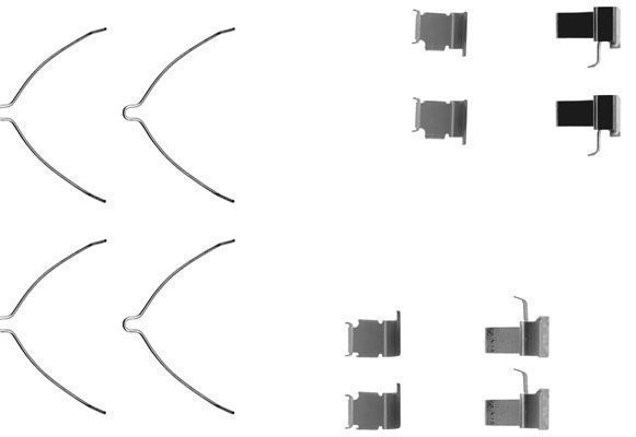 Kit d'accessoires, plaquette de frein à disque | A.B.S.