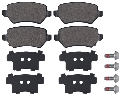 Jeu de 4 plaquettes de frein | A.B.S.