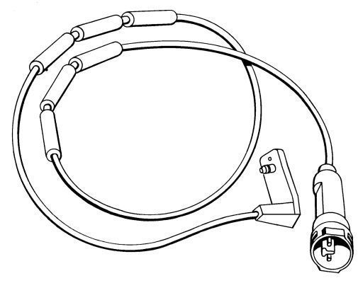 Contact d'avertissement, usure des plaquettes de frein | A.B.S.