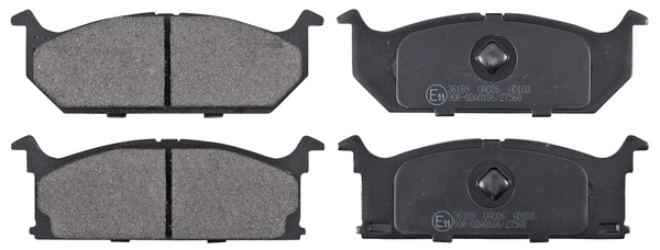 Jeu de 4 plaquettes de frein | A.B.S.