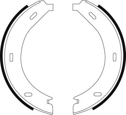 Jeu de mâchoires de frein, frein de stationnement | A.B.S.