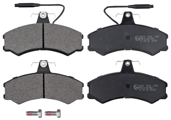 Jeu de 4 plaquettes de frein | A.B.S.