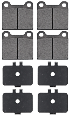 Jeu de 4 plaquettes de frein | A.B.S.