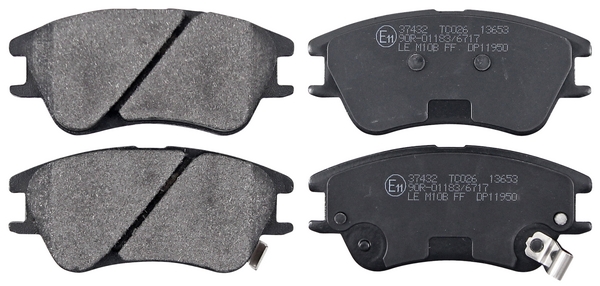 Jeu de 4 plaquettes de frein | A.B.S.