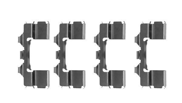 Kit d'accessoires, plaquette de frein à disque | A.B.S.